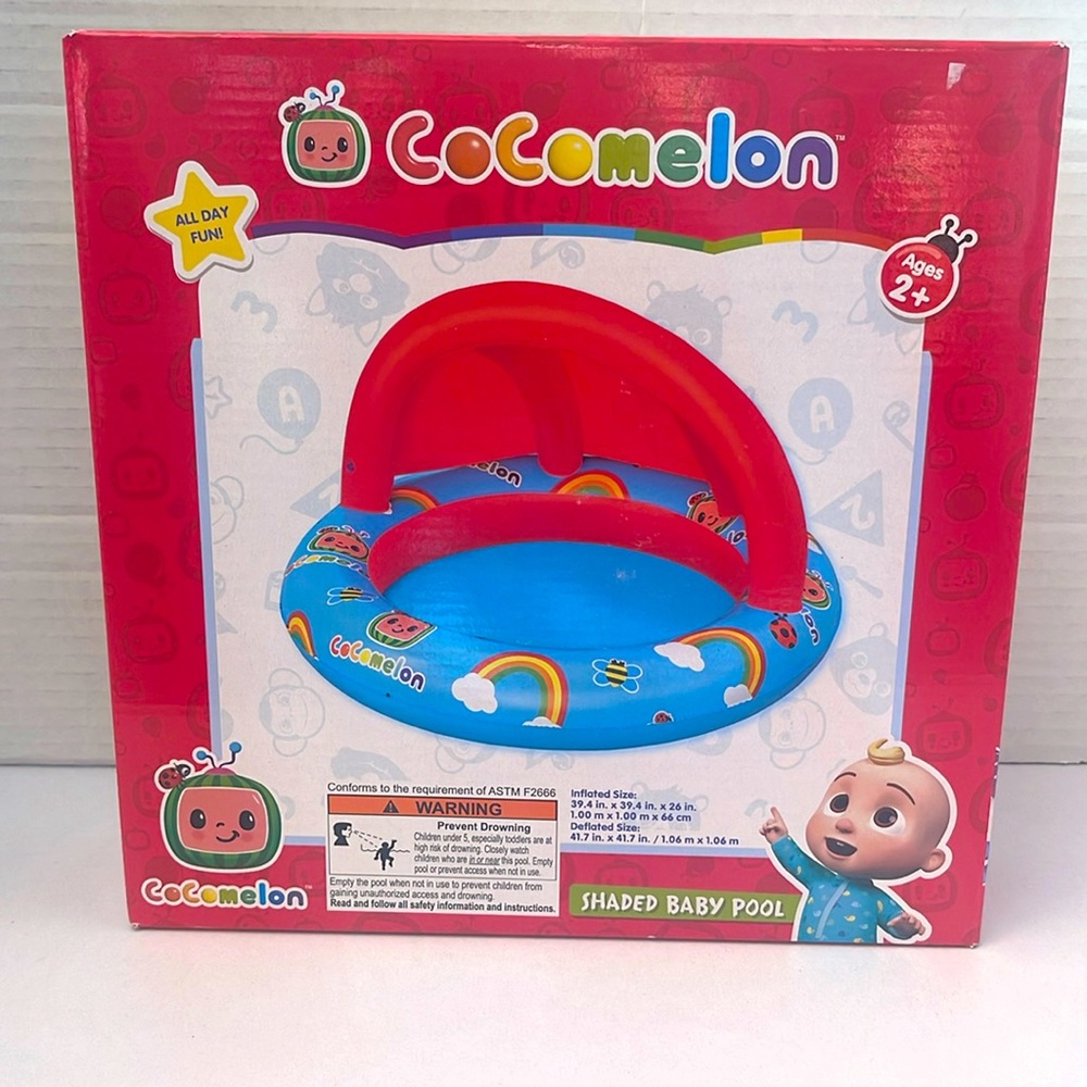 Cocomelon shaded baby pool..